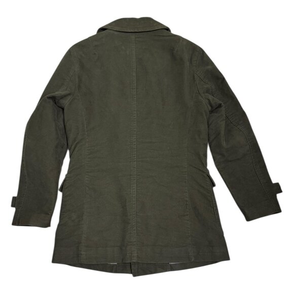 FOSSIL Luxury Designer Green Winter Business Casual Pea Coat Mens Medium - Picture 5 of 6